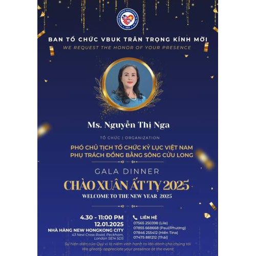 Gala Dinner Chào Xuân Ất Tỵ: Sự Hiện Diện Của Phó Chủ Tịch Hội Nữ Doanh Nhân Đồng Tháp